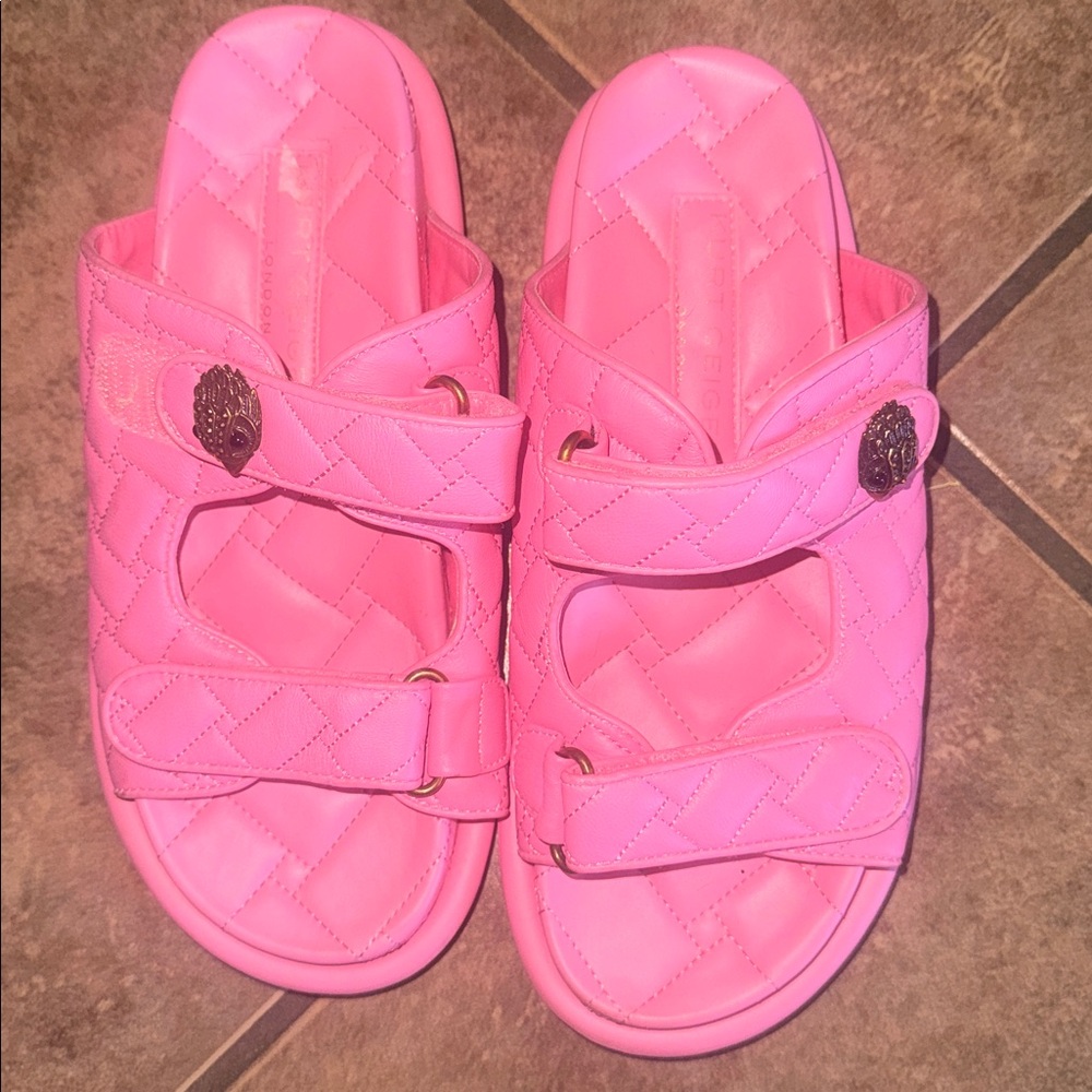 Kurt Geiger London Klapi Orson puff sandal Slide size 38.5 8 pink coral barbie